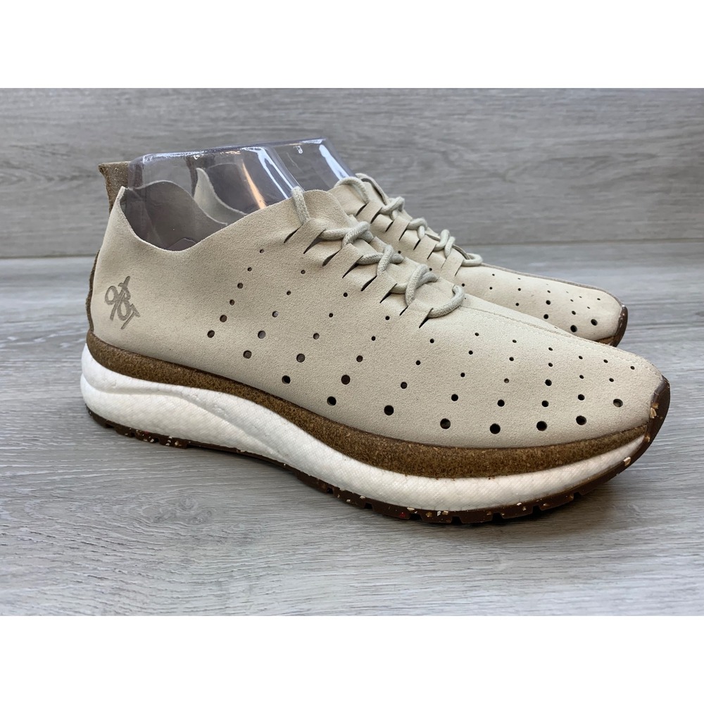 OTBT Alstead Women's Cream Sand Leather Perforated Sneakers 9 Casual Shoes